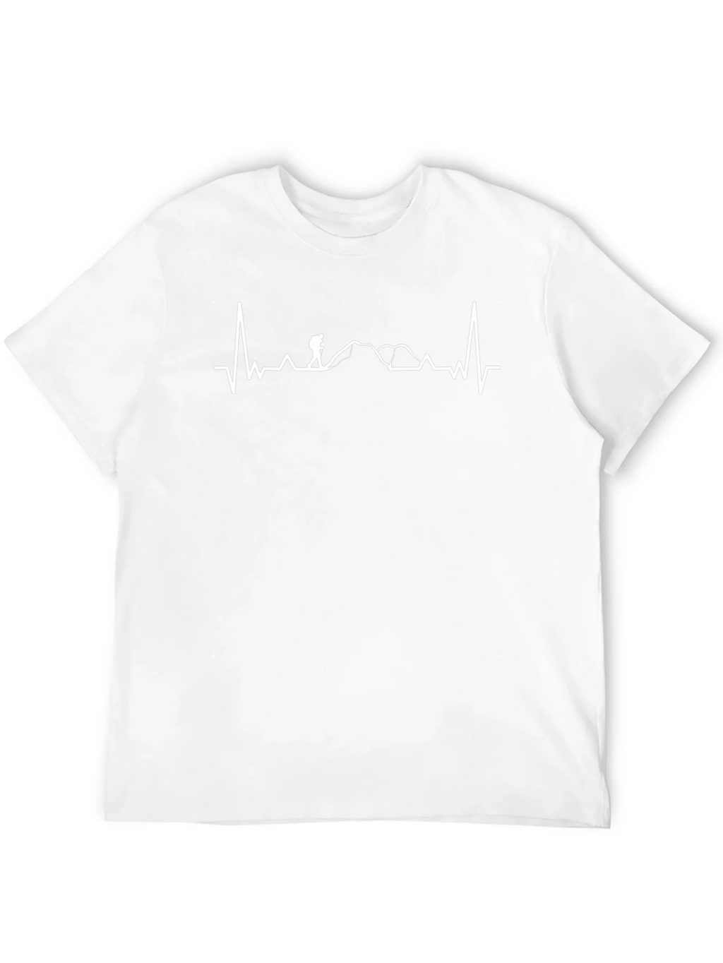 Hiking Heartbeat Graphic Tee - Black T-Shirt