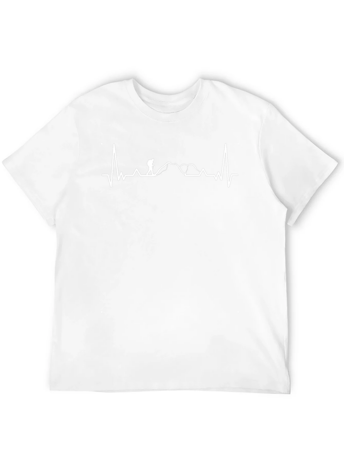 Hiking Heartbeat Graphic Tee - Black T-Shirt