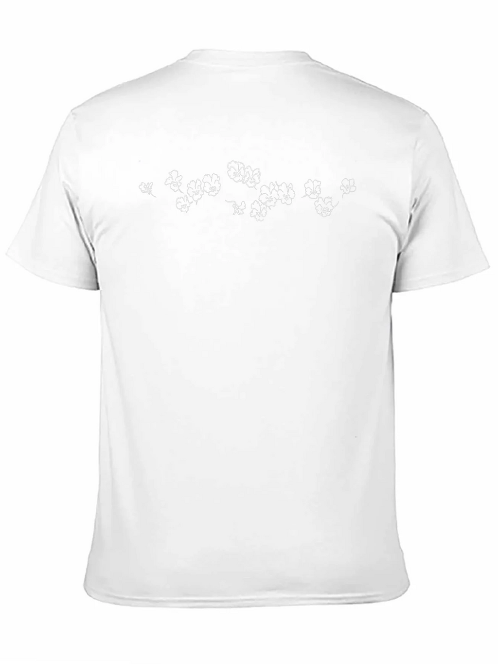 Black Floral Print T-Shirt - Casual Wear