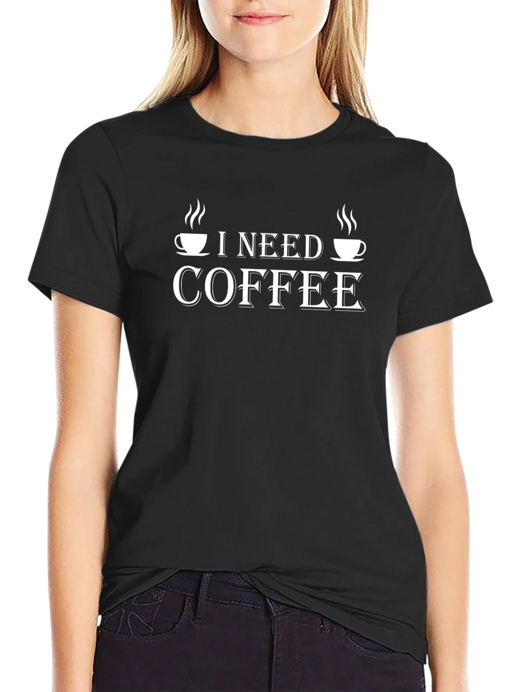 I Need Coffee Graphic T-Shirt -  Coffee Lover Tee
