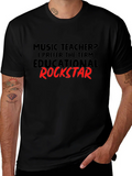 Music Teacher Educational Rockstar T-Shirt