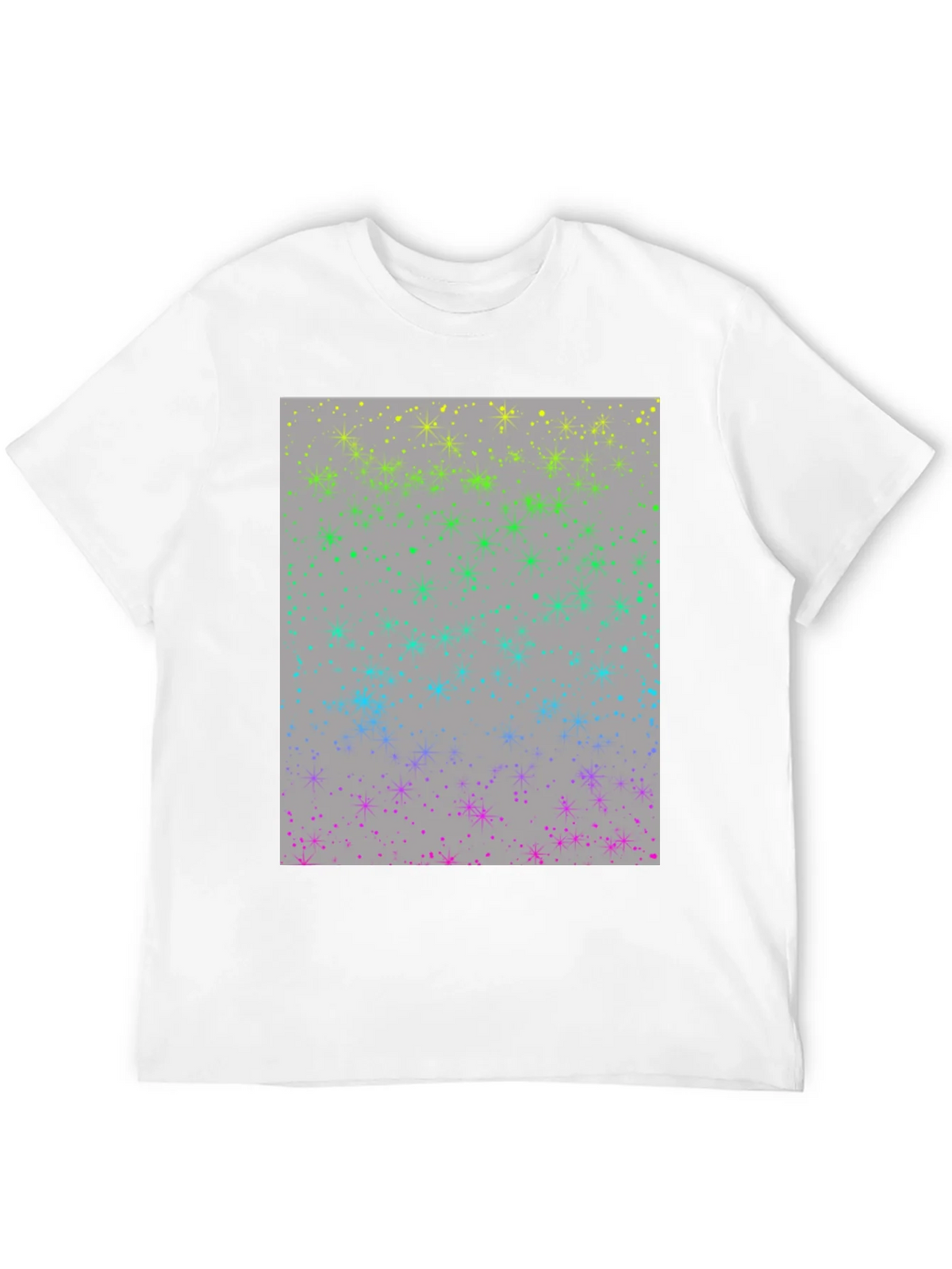 Rainbow Sparkle Star T-Shirt - Modern Design