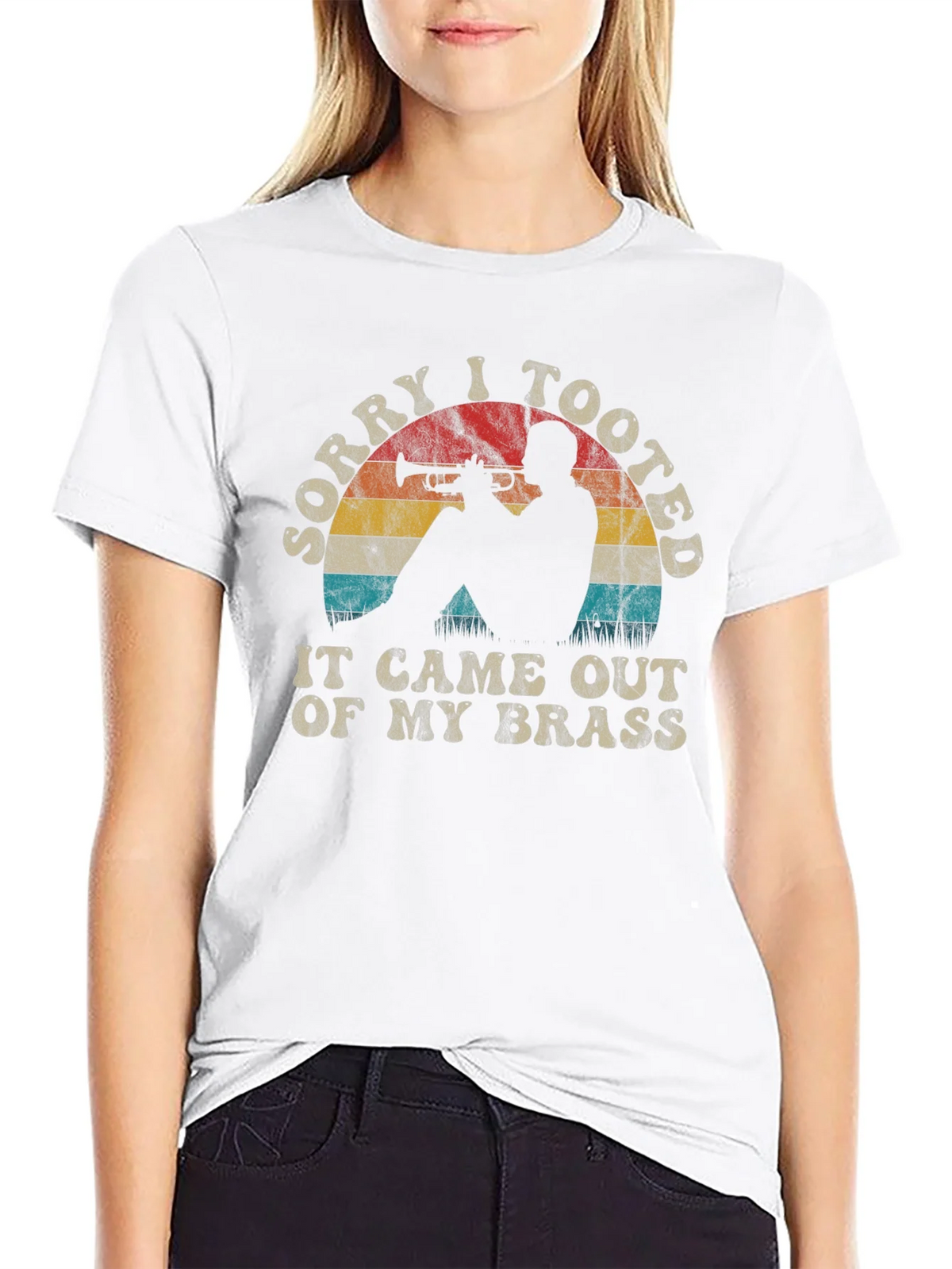 Sorry I Tooted Trumpet Player Graphic Tee