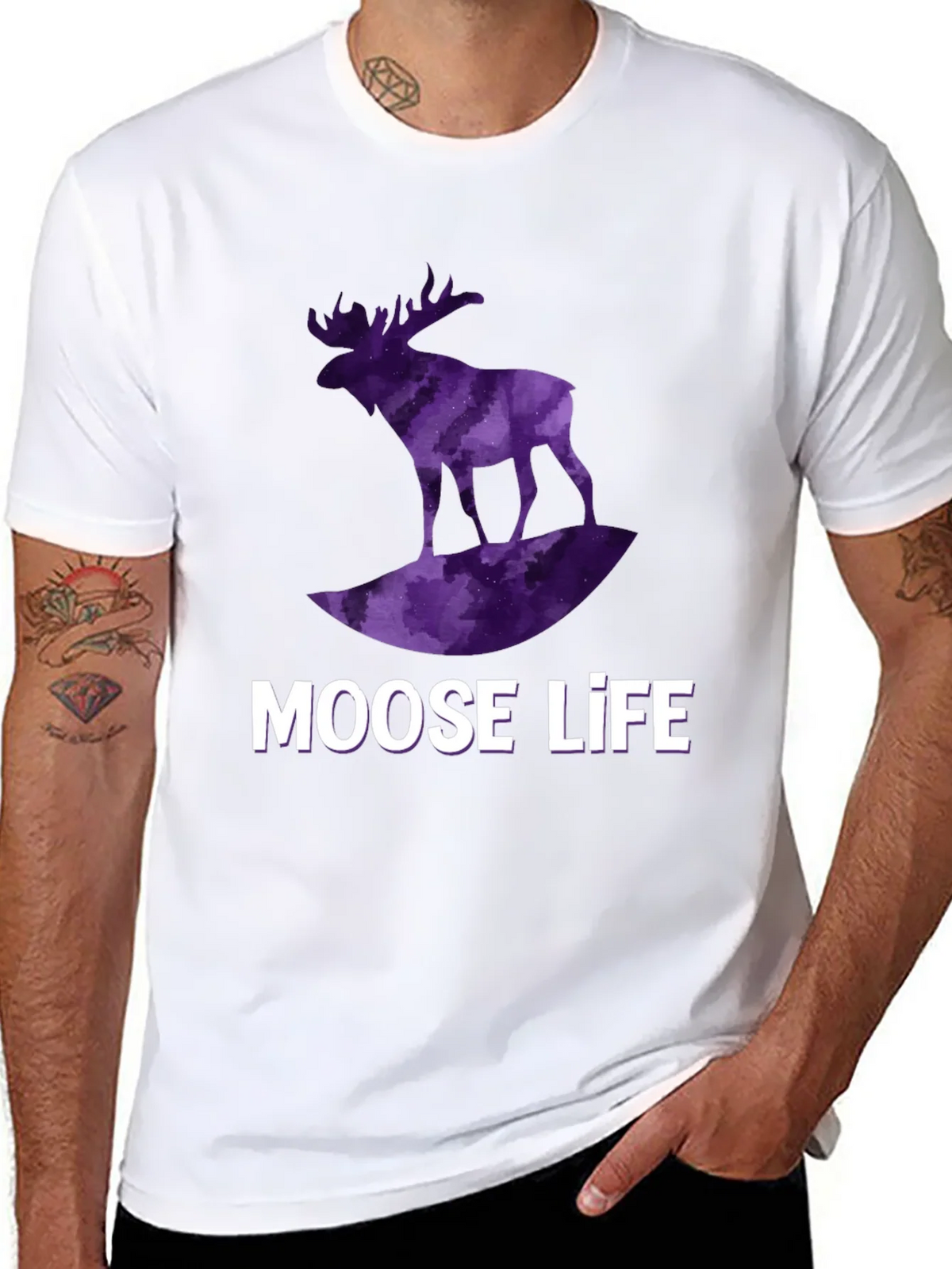 Moose Life Black T-Shirt