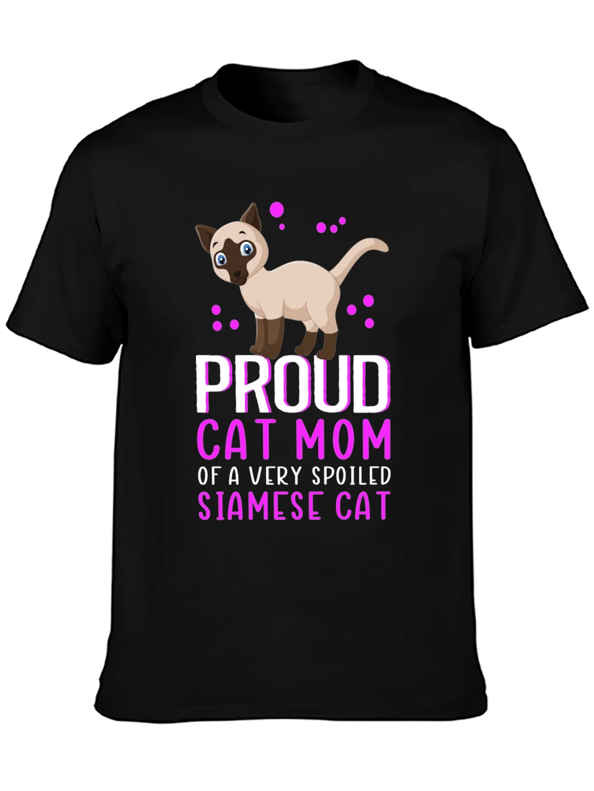 Proud Cat Mom Siamese Cat T-Shirt