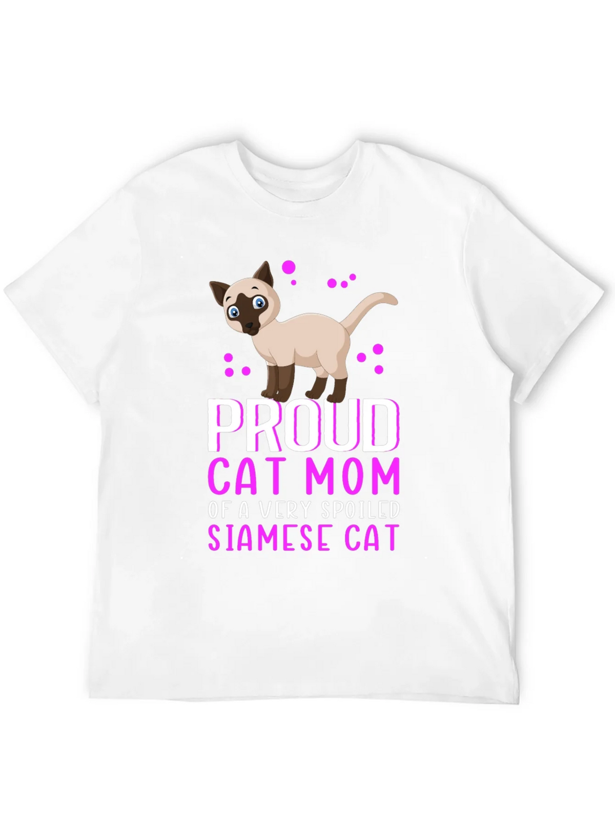 Proud Cat Mom Siamese Cat T-Shirt