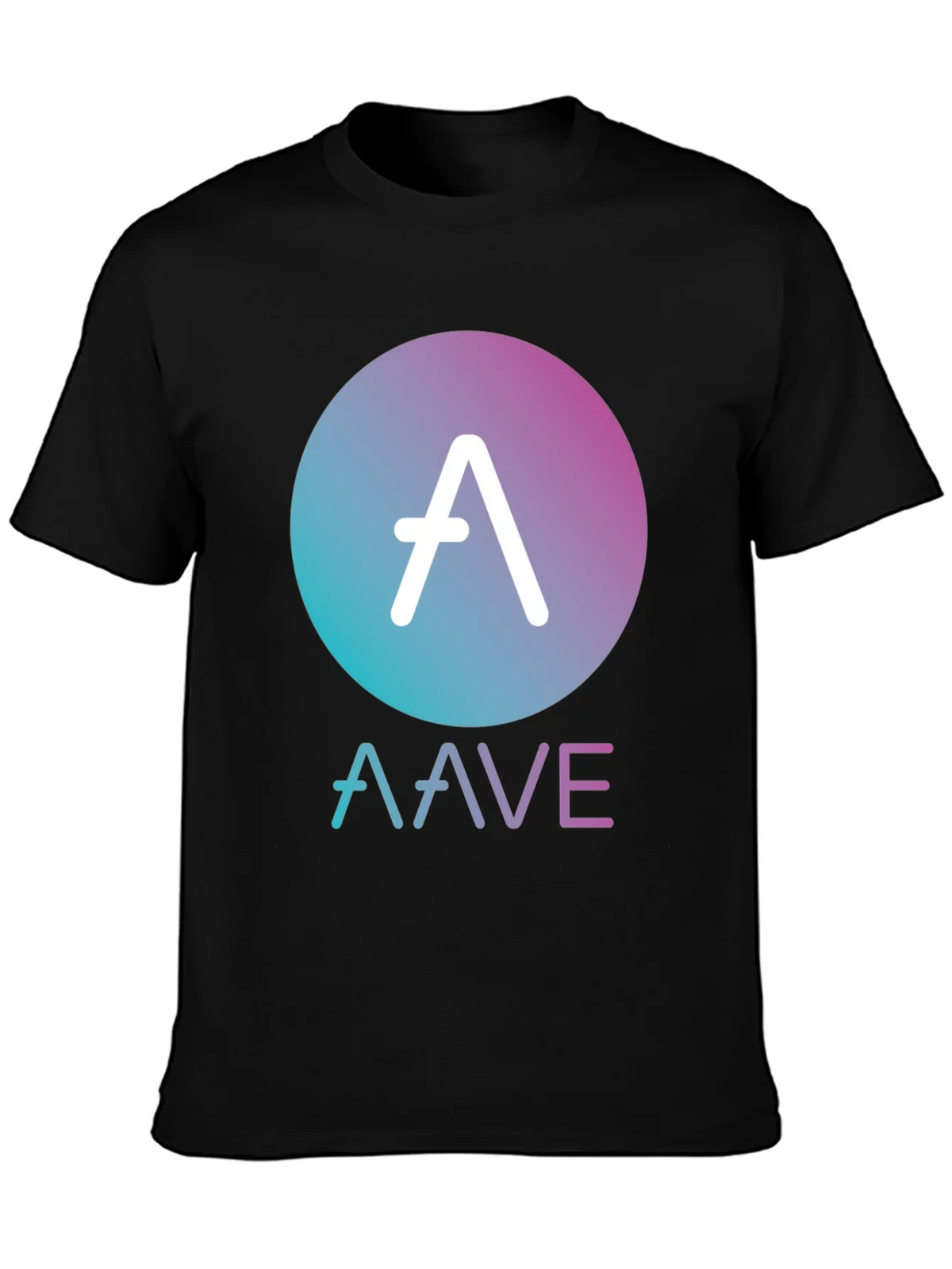 AAVE Crypto Black T-Shirt