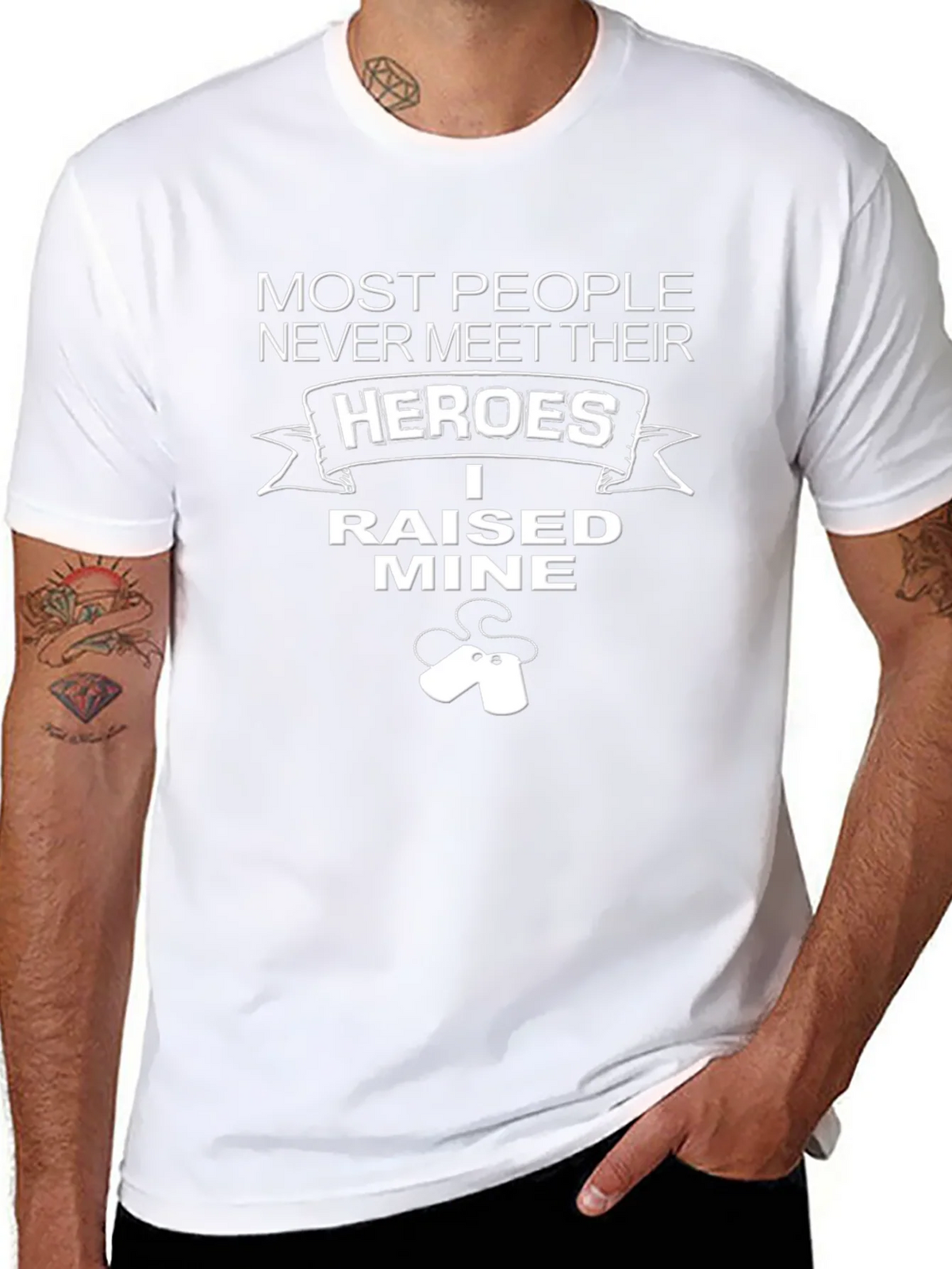 Hero Raised Graphic Tee - Black T-Shirt