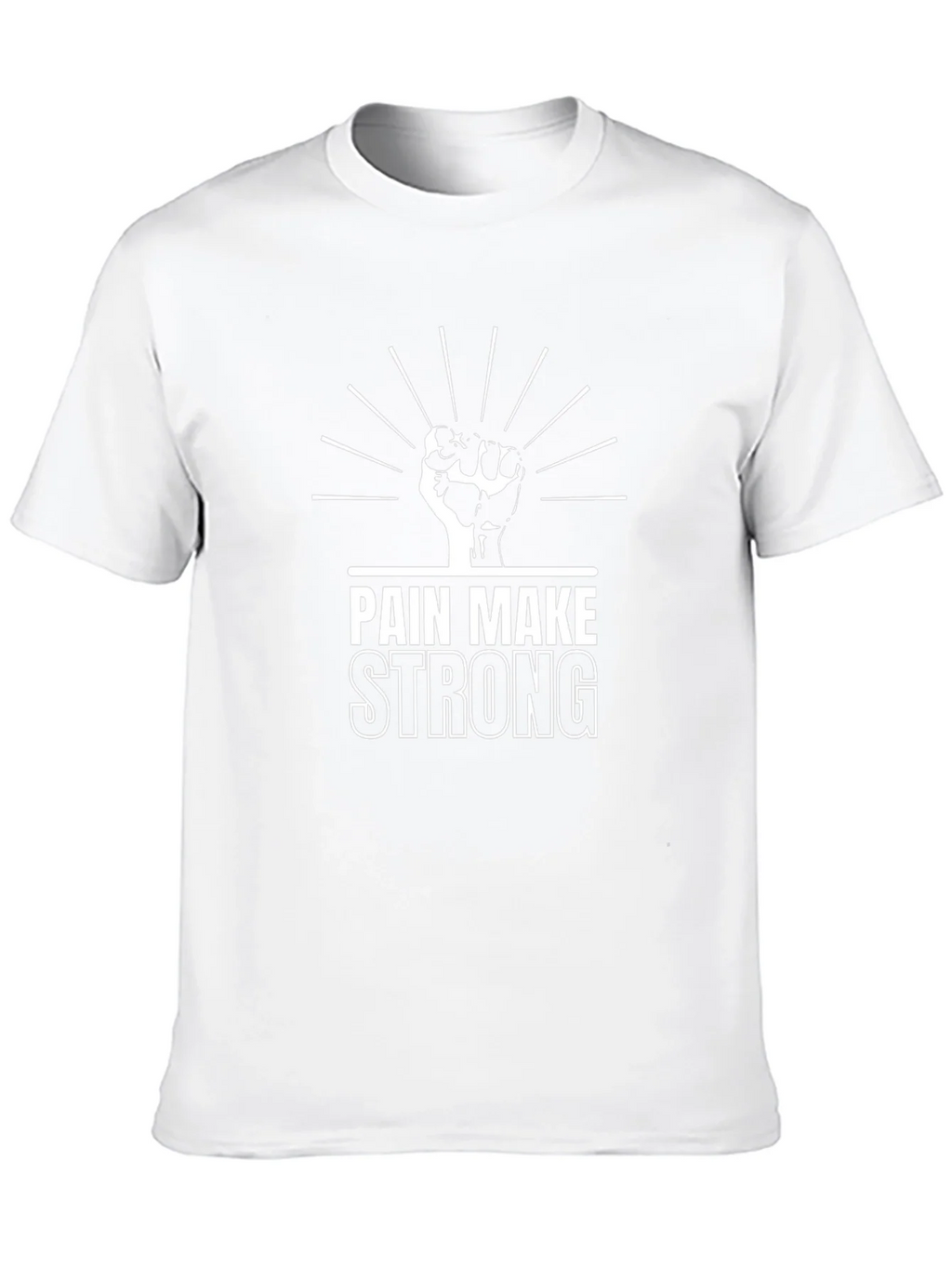 Pain Make Strong T-Shirt - Black Graphic Tee