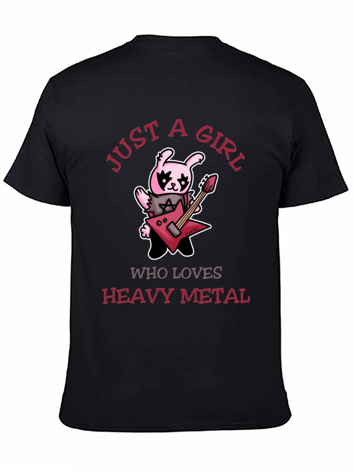 Just A Girl Who Loves Heavy Metal Graphic T-Shirt