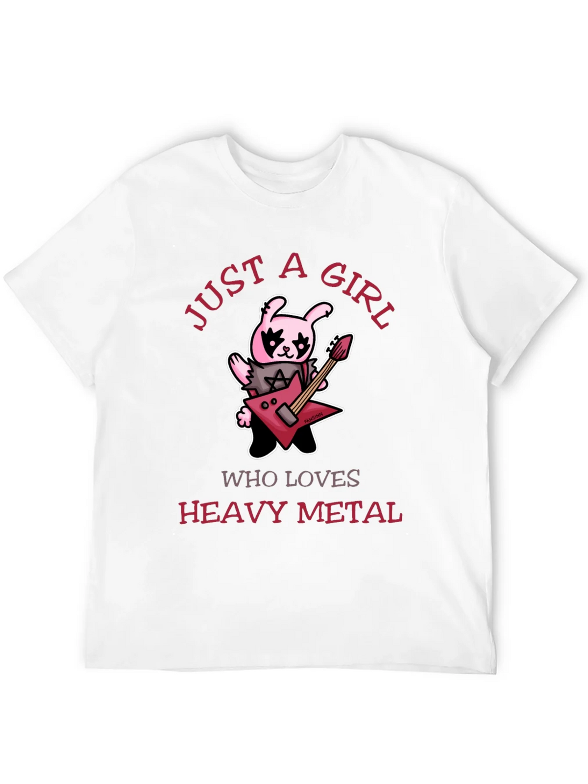 Just A Girl Who Loves Heavy Metal Graphic T-Shirt